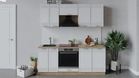 Кухонный гарнитур «Долорес» длиной 200 см со шкафом НБ
